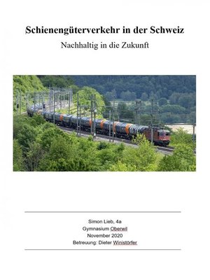 cover image of Schienengüterverkehr in der Schweiz